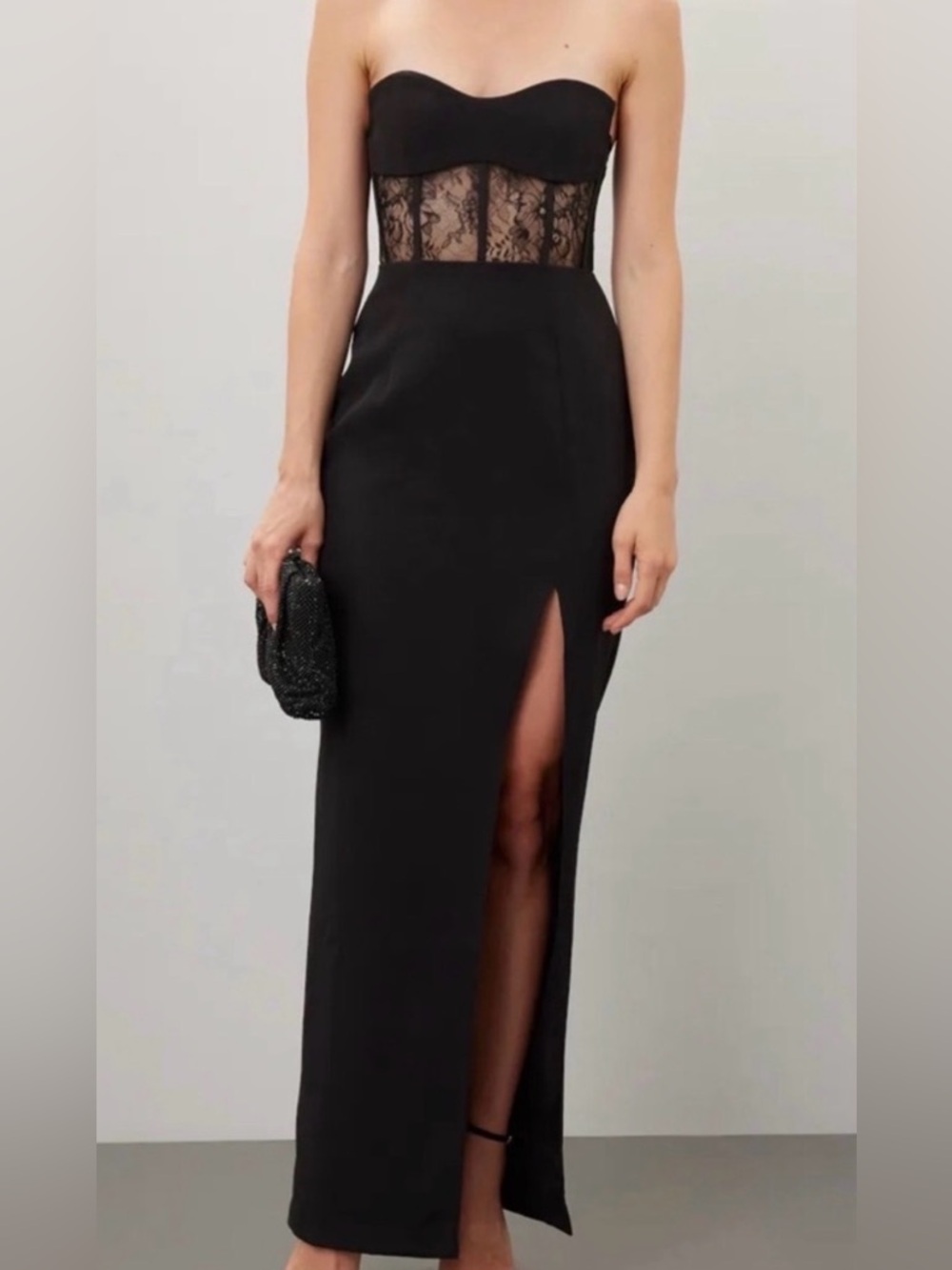 Elle Zeitoune Black corset dress - small